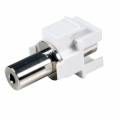 ADATTATORE KEYSTONE RCA FEMMINA - MOD. BIANCO