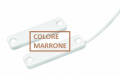 SENSORE PER SUPERFICI NON FERROMAGNETICHE (IDEAL. PER ALLUM. E PVC), TAMPER MAGNETICOSU ALLARME, GR3 EN50131, MARRONE