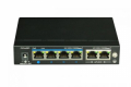 SWITCH 4 PORTE POE 10/100/1000Mbps + 2 PORTE UPLINK 10/100/1000Mbps - FINO A 60W, MOD. STD 100m, CASE METALLICO