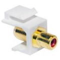 ADATTATORE KEYSTONE RCA FEMMINA - MOD. BIANCO