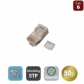 PLUG CAT5e, RJ45 UTP, PER CAVO SOLIDO