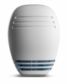 SIRENA DA ESTERNO VENITEM MARINA, LAMPEGG. A LED, LED STATO IMP., COPERCHIO BIANCO OPACO, CALOTTA AZZURRA LED BLU, EN50131-4