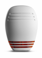 SIRENA DA ESTERNO VENITEM MARINA, LAMPEGG. A LED, LED STATO IMP., COPERCHIO BIANCO OPACO, CALOTTA ARANCIO LED ROSSO, EN50131-4