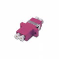 BUSSOLA ACCOPPIATORE DUPLEX LC/LC (INGOMBRO SC SIMPLEX), MULTIMODALE OM4, COLORE VIOLA