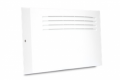 AVVISATORE ACUSTICO/LUMINOSO KSENIA, MOD. vox-C, COLORE BIANCO PERLA, PER ESTERNO AUTOALIMENTATA A BASSO ASSORBIMENTO, ALTOPARLANTE MAGNETODINAMICO PER ALLARME, LED ARANCIO, DIM. 310X226X92
