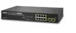 SWITCH MANAGED L2, 8 PORTE PoE 10/100/1000Mbps, 2 SFP 100/1000 BaseX, ALIM. 230Vac, DIM. 330x155x43.5mm