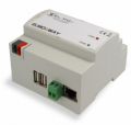 GATEWAY PER INTERFACCIAMENTO DI CENTRALI ANTINTRUSIONE E ANTINCENDIO EL.MO. A SISTEMI DI DOMOTICA MODBUS, KNX E SCS, CONN. LAN, RS232, USB, INTERF. MODBUS TCP E RTU, PROGRAMMAZIONE TRAMITE WEBSERVER, ALIM. 10-16Vdc, DIM. 5 MODULI DIN