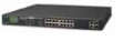 SWITCH 16 PORTE 10/100Mbps PoE/PoE+, MAX 300W, 2 PORTE GIGA UPLINK COMBO SFP GIGA, DIM. 440x233x44mm