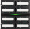 OL-U - PULSANTE CON ELETTRONICA 8 TASTI | 16CH - RGB SWIPER, ESCL. SUPPORTO DI METALLO (AGG. FO71xxx)